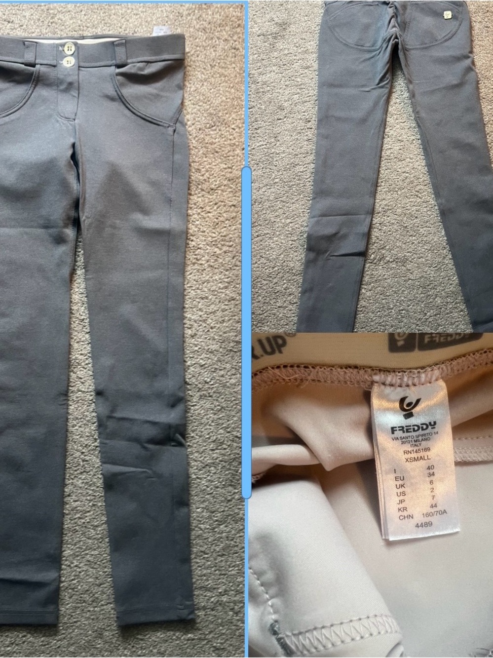 Freddy Skinny Pants in Dark Gray